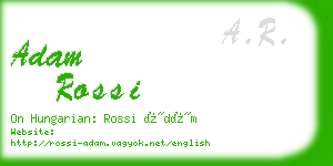 adam rossi business card